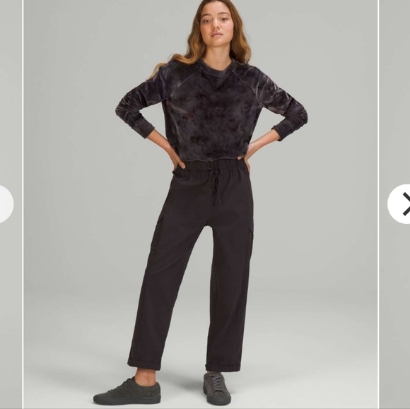 Lululemon Velour Warm Down Crew Interstellar Dark Grey Multi 8 - Picture 2 of 7